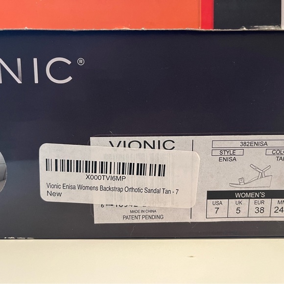 Vionic Tan Sandals with Supportive Footbed - Picture 4 of 4